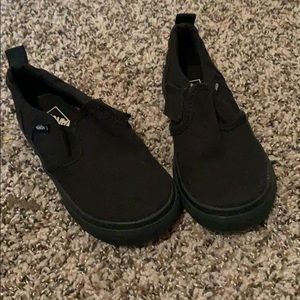 Vans black toddler size 9 NWOT